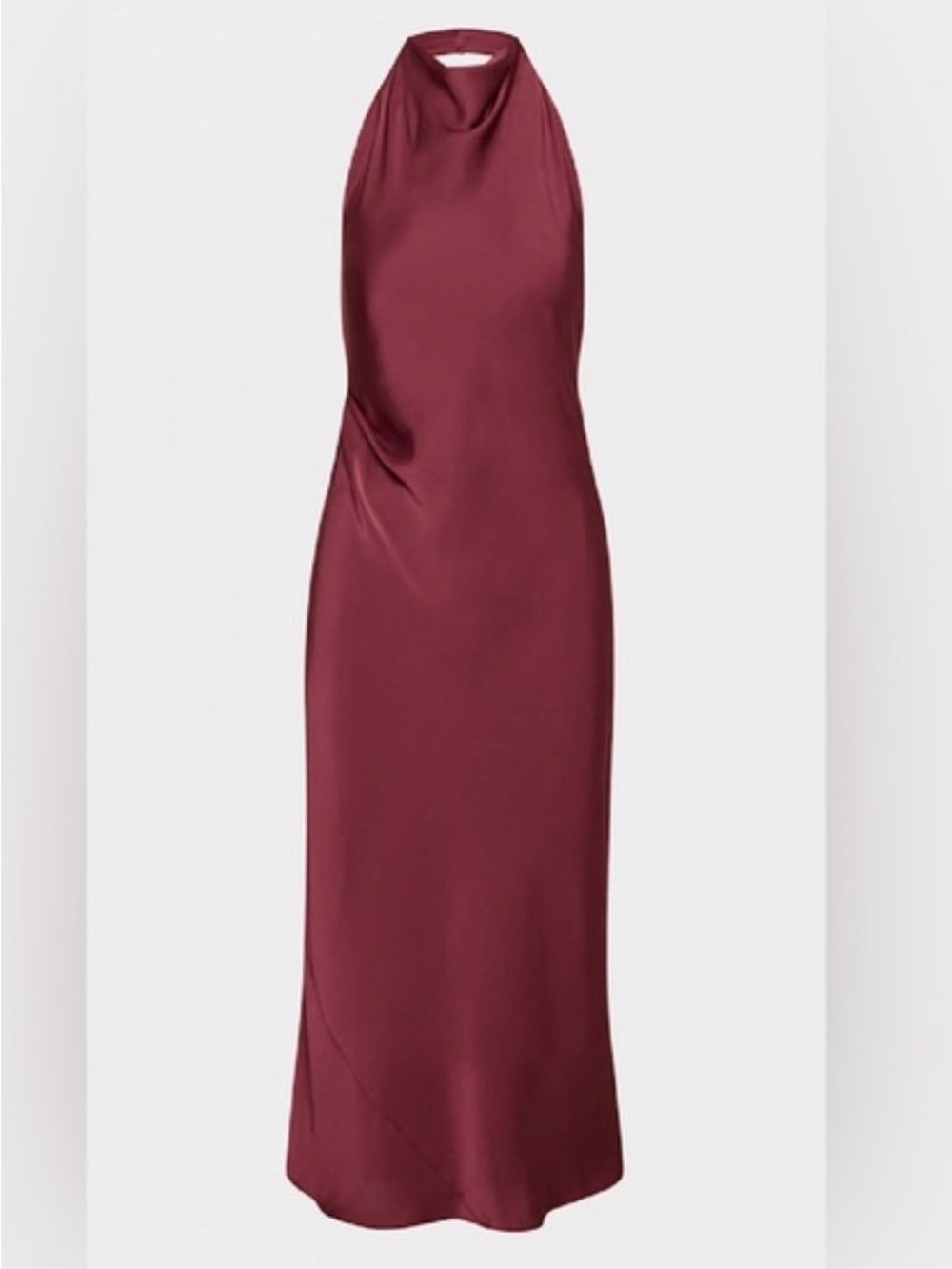 Aritzia Babaton Audience Halter Satin Maxi Dress